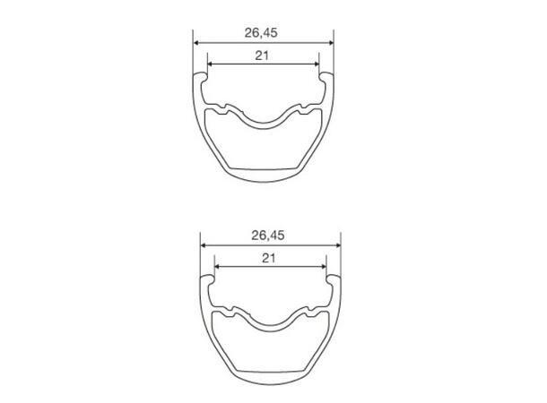 Mavic Crossride FTS-X 26" Bakhjul 6 BOLT